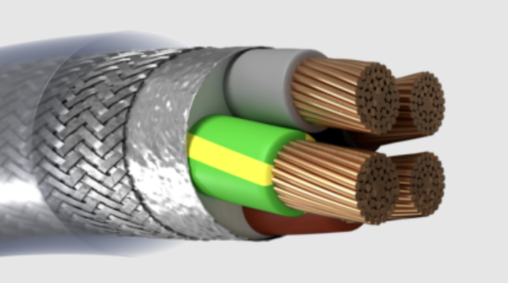 Figure 4: Proper shielded and insulated motor cable