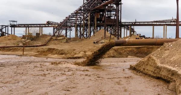 Ultrasonic Flow Meters used to measure flow of slurry & sediment for containment